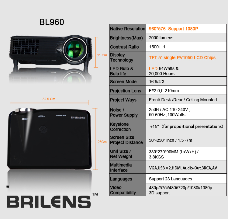 BL960 Projector