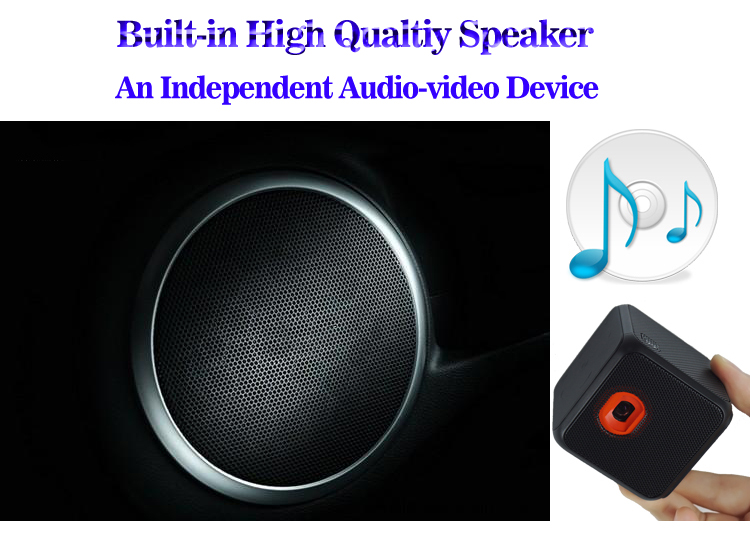 built-in speaker projector