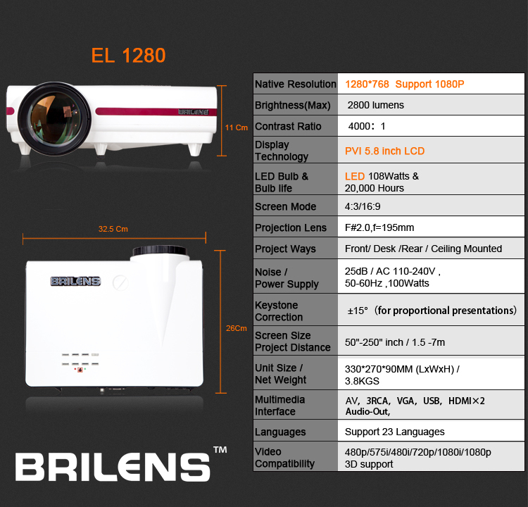 EL1280 Projector